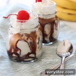 Guiltless Banana Split - close up