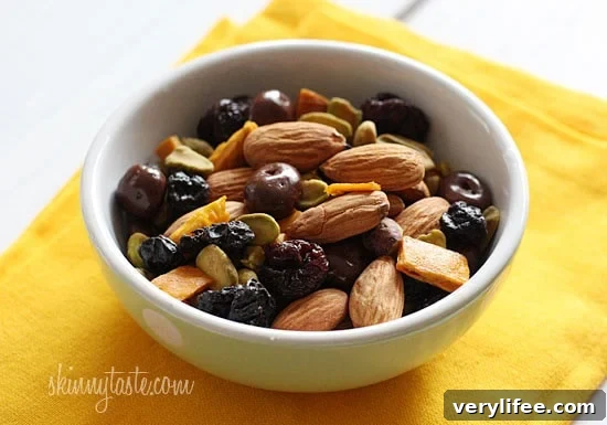 Kid-Friendly Trail Mix Recipe and Fun School Lunch Ideas 7 Bowl of easy trail mix
