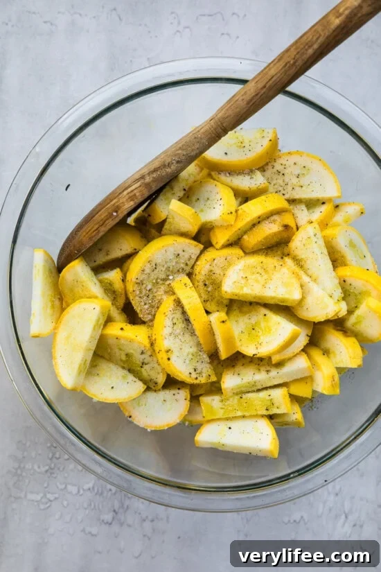 Yellow Squash in a bowl