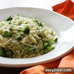Broccoli and Orzo side dish photo