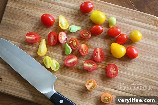 Refreshing Summer Macaroni Salad with Tomatoes and Zucchini 3 This is the perfect summer pasta salad loaded with fresh summer tomatoes and zucchini tossed in a light creamy dressing.