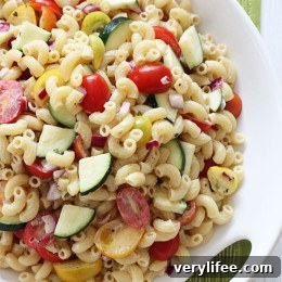 Refreshing Summer Macaroni Salad with Tomatoes and Zucchini 7 Macaroni Salad image