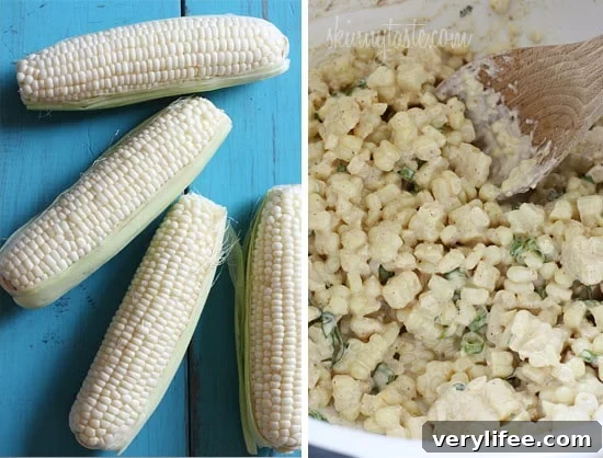 Warm Mexican Street Corn Salad with Cotija and Lime 6 Sweet summer corn lightly coated with lime infused mayonnaise, a touch of hot chili powder and cojita cheese. Also known as the Mexican street corn salad, elote