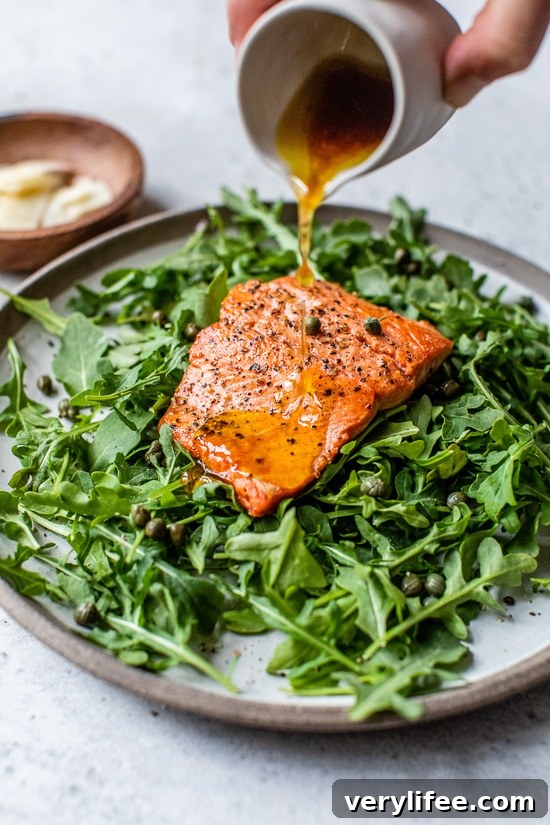 Arugula Salad with Salmon, Capers, and Shaved Parmesan 3 how to use up leftover salmon