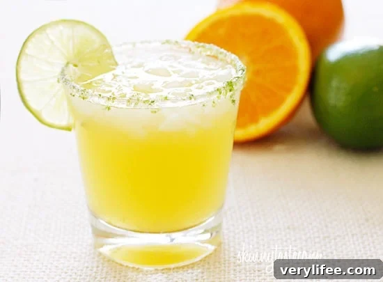 Citrus Margarita Spritzer - fresh squeezed citrus and a splash of seltzer for a lighter margarita