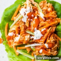 Buffalo Chicken Lettuce Wraps