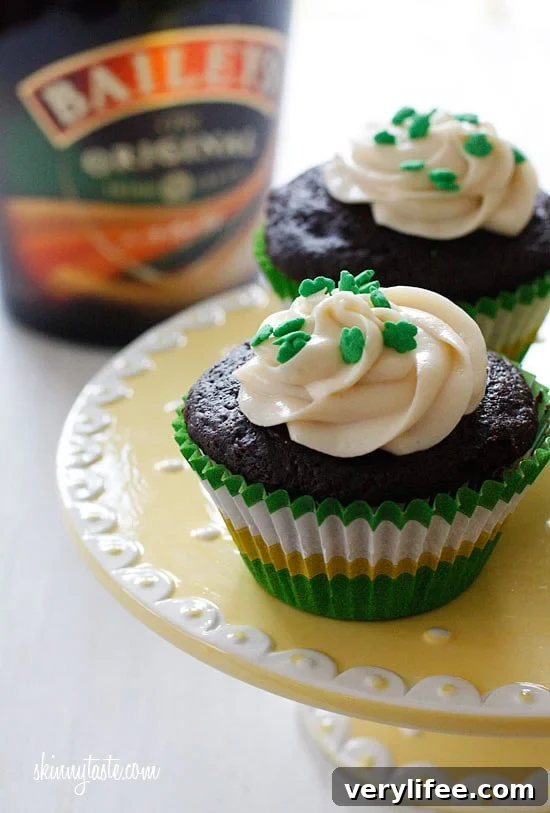 Chocolate Stout Cupcakes with Baileys Irish Cream Frosting 2 Chocolate Stout Cupcakes with Bailey's Irish Cream Cheese Frosting