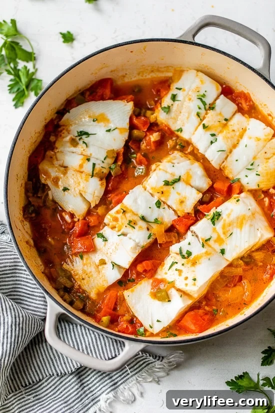 Skillet Cajun Spiced Fish with Tomatoes