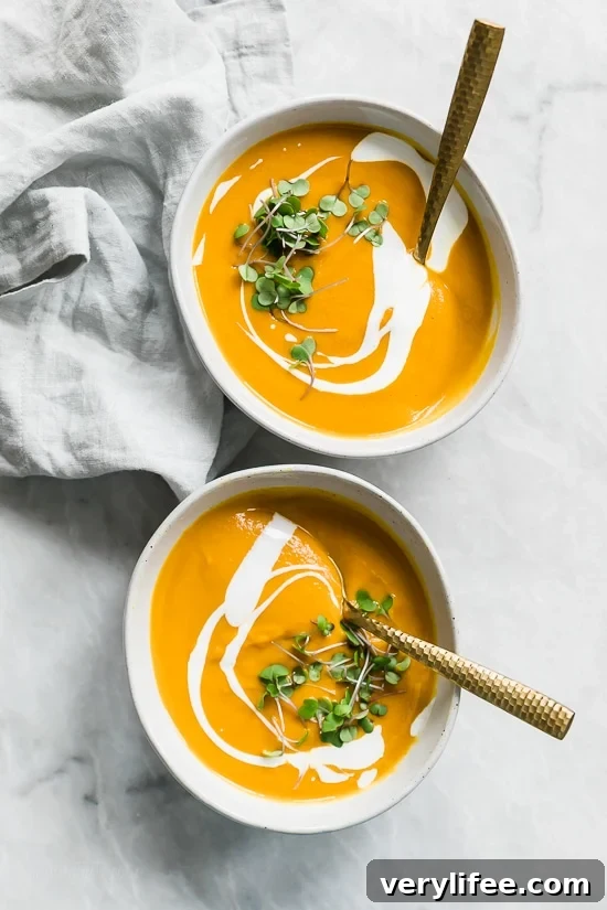Bowl of Carrot Ginger Soup