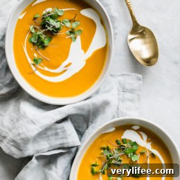 Creamy Carrot and Ginger Soup Recipe 5 Carrot Ginger Soup bowl