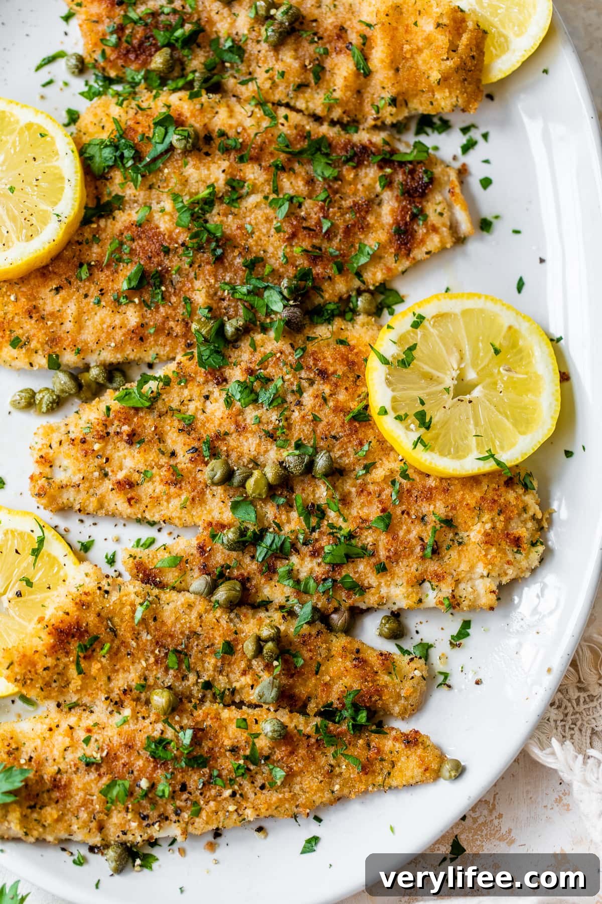 Pan-Seared Flounder Piccata with Lemon Caper Sauce 2 Flounder Piccata
