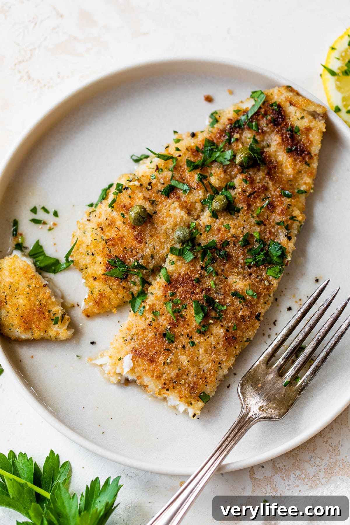 Pan-Seared Flounder Piccata with Lemon Caper Sauce 5 Fish Piccata