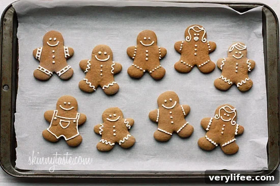 Classic Gingerbread Cookies: Soft, Spiced Holiday Treat 3 These holiday gingerbread cookies have less than half of the fat than most gingerbread cookies but the same great flavor and are super easy to make!