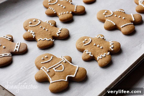 Classic Gingerbread Cookies: Soft, Spiced Holiday Treat 9 These holiday gingerbread cookies have less than half of the fat than most gingerbread cookies but the same great flavor and are super easy to make!