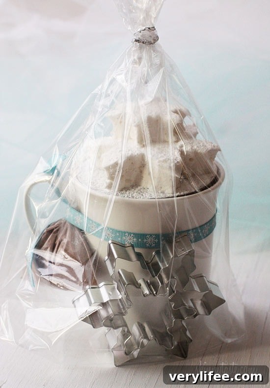 Snowflake-shaped vanilla marshmallows