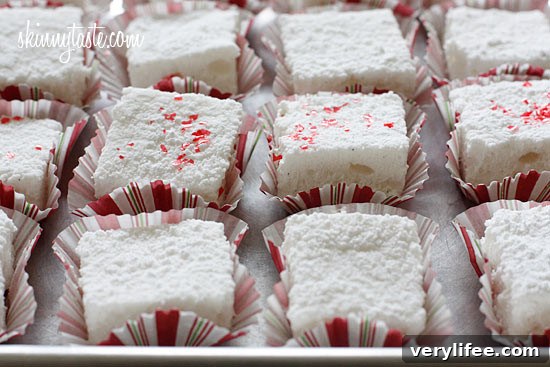 Stack of homemade marshmallows
