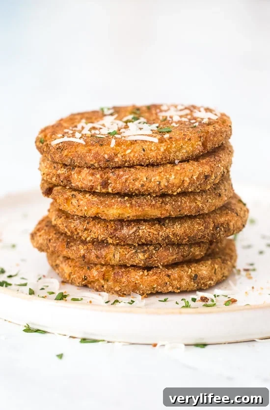 Crispy Parmesan Mashed Potato Patties from Leftovers 3 Leftover Parmesan Mashed Potato Patties plated
