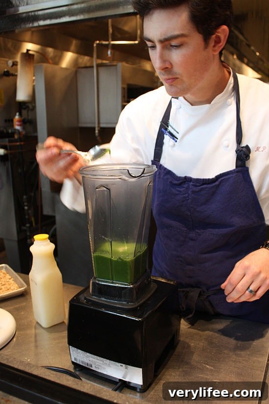 Lunch with Chef Matthew Petersen at the Mandarin Oriental DC 5 Pastry Chef demonstrating dessert preparation
