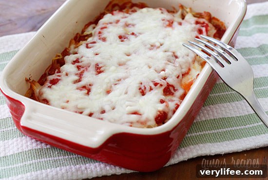 Spaghetti Squash Lasagna Recipe with Ricotta and Marinara 3 Spaghetti Squash Lasagna