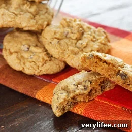 Pumpkin spiced chocolate chip cookie