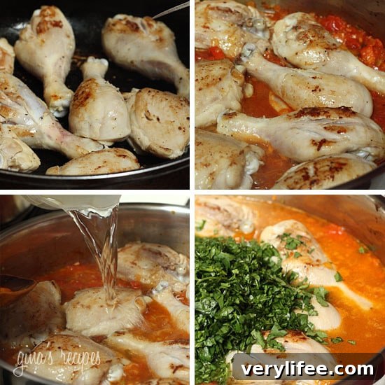 Authentic Sofrito Chicken Stew Recipe 5 Sofrito preparation for chicken stew.
