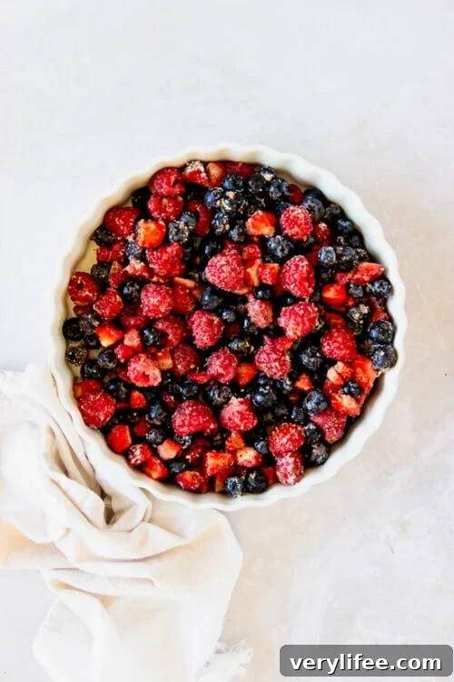 place fruit in an ungreased dish