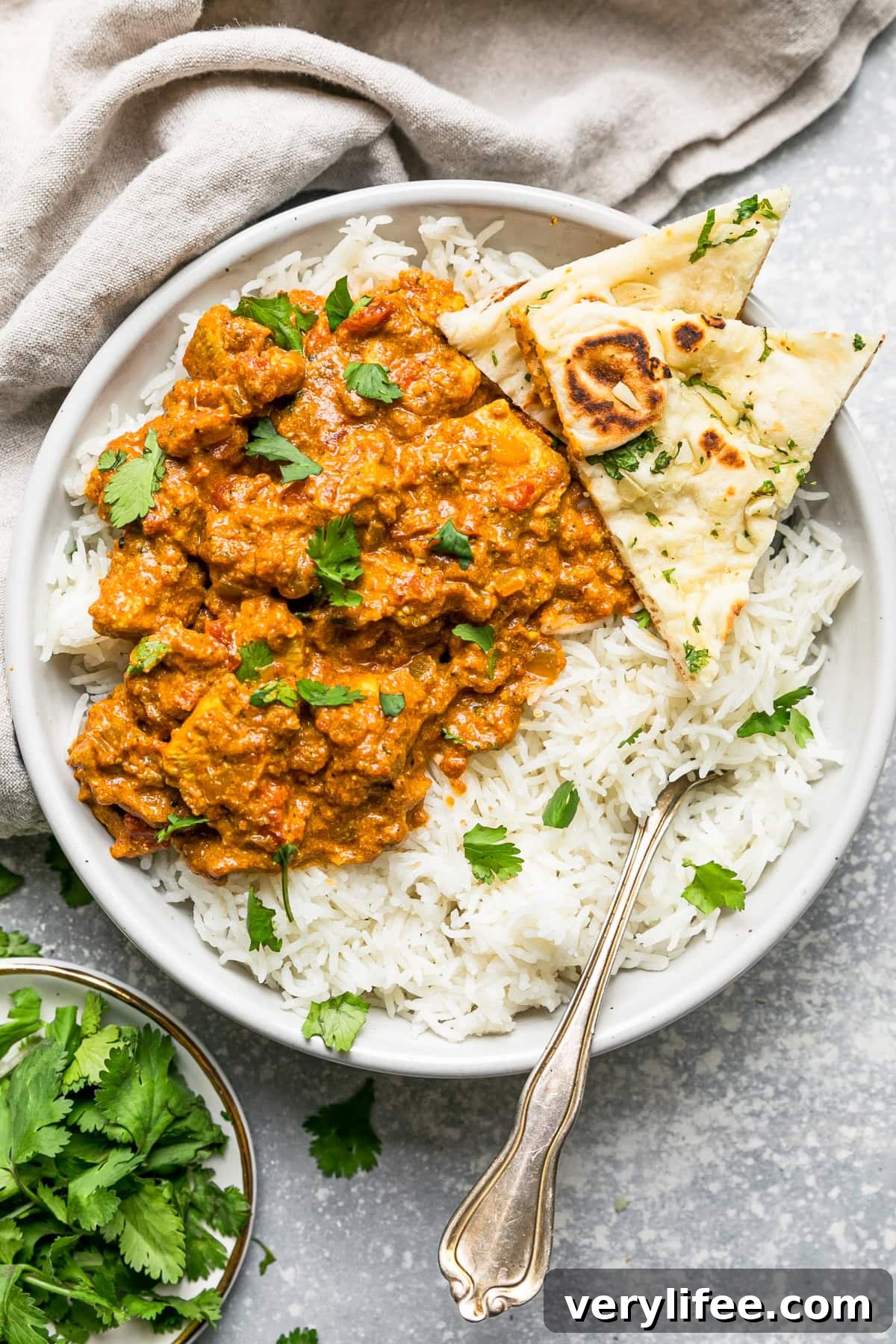 Chicken Tikka Masala plated