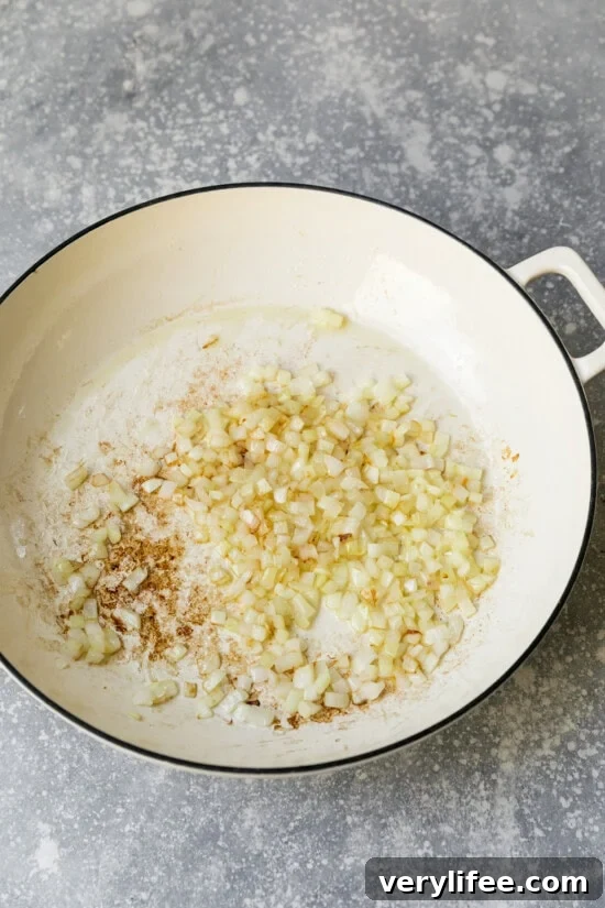 Sauté aromatics
