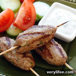 Cooked Persian Turkey Kofta Kebabs