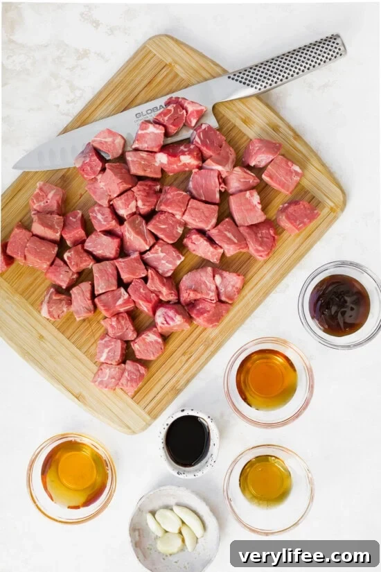 marinate the beef