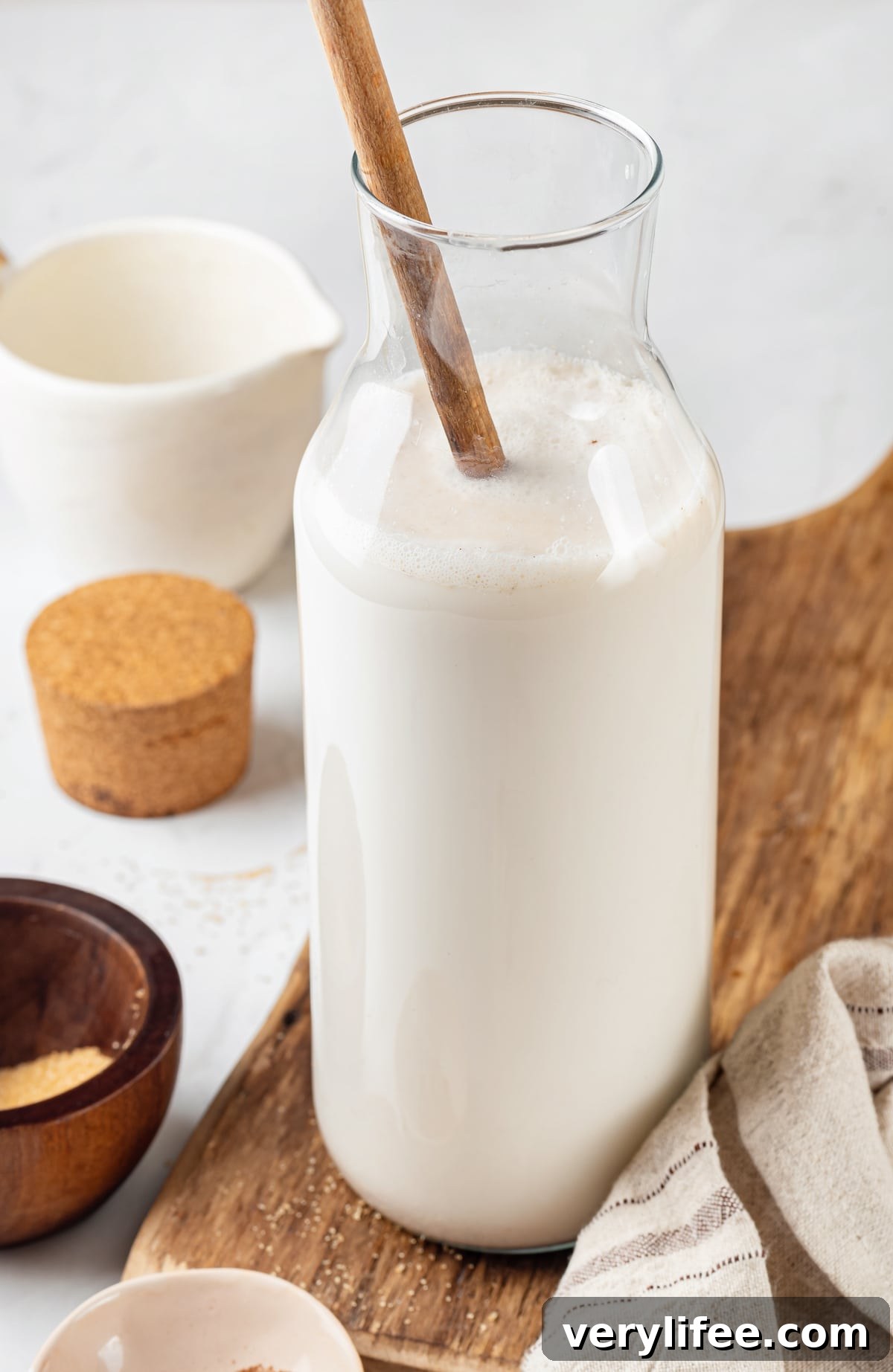 A pitcher of horchata