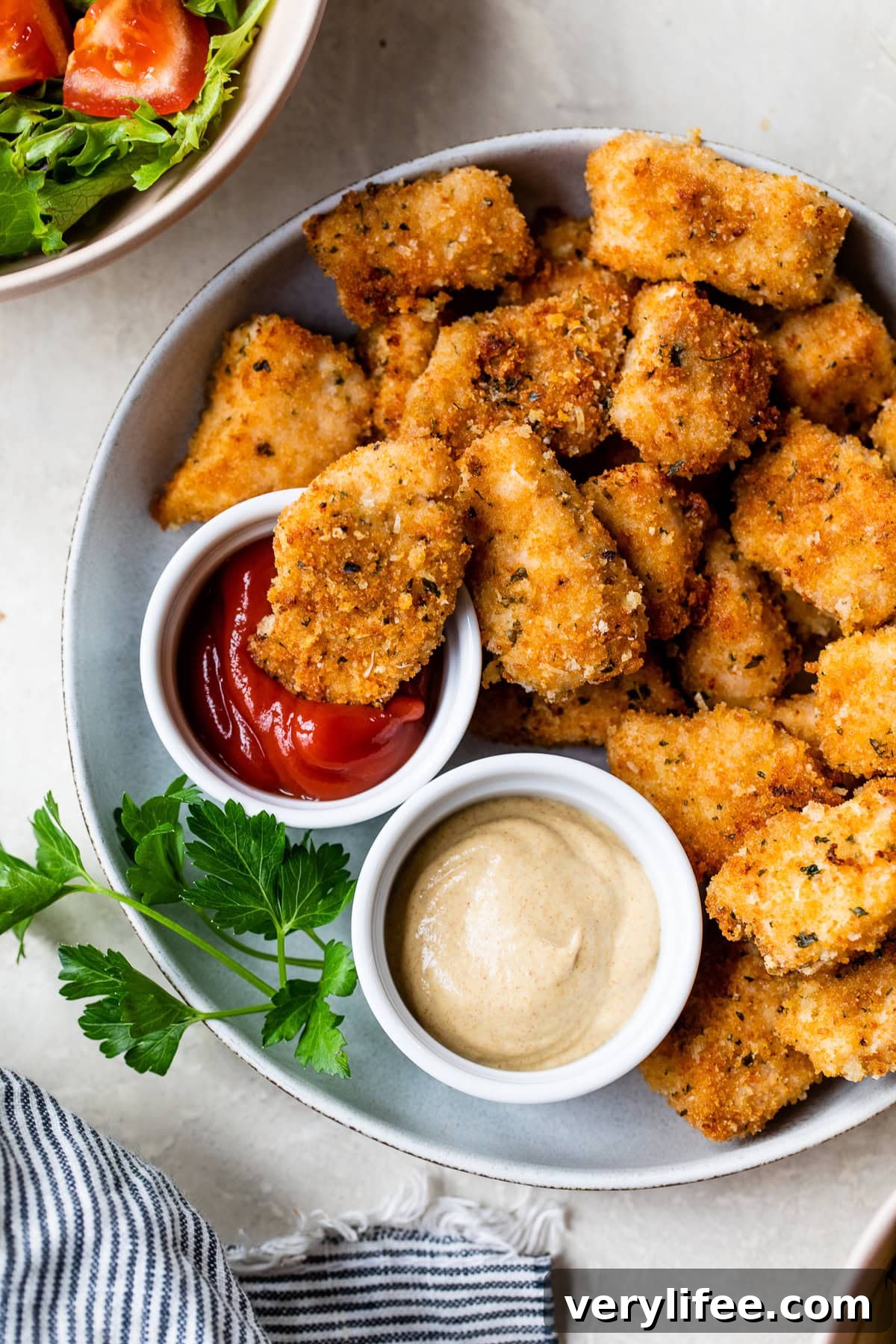 Crispy Oven-Baked Chicken Nuggets 2 Baked Chicken Nuggets