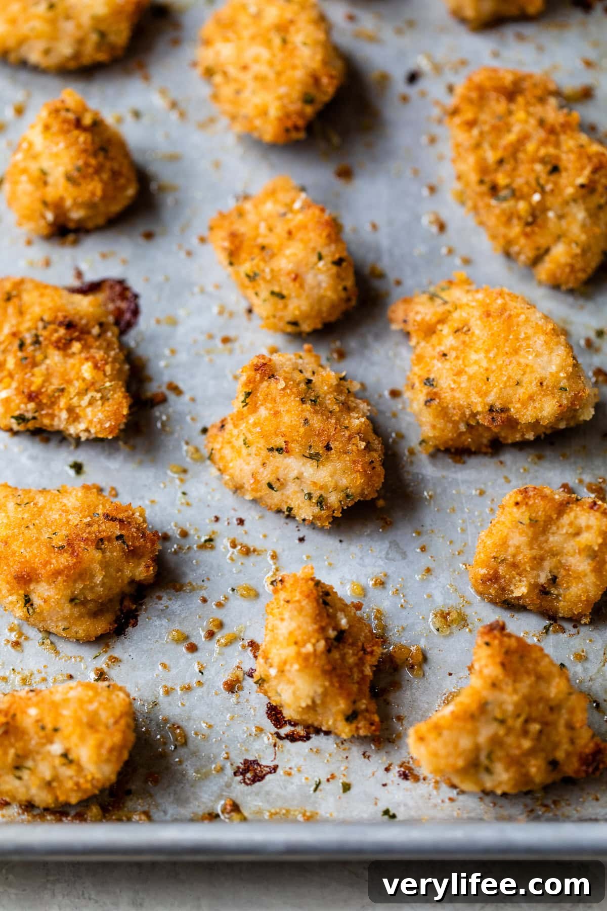 Crispy Oven-Baked Chicken Nuggets 8 Baked Chicken Nuggets