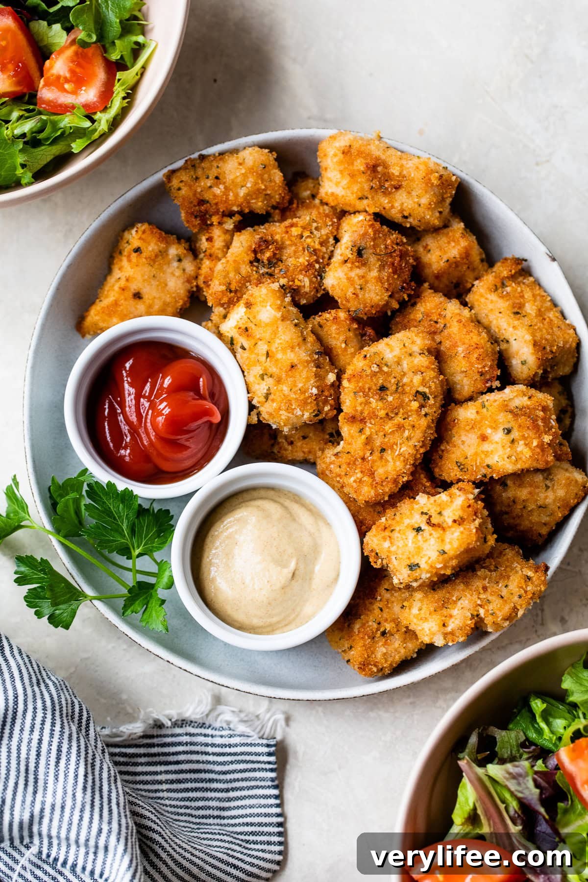 Crispy Oven-Baked Chicken Nuggets 9 Baked Chicken Nuggets