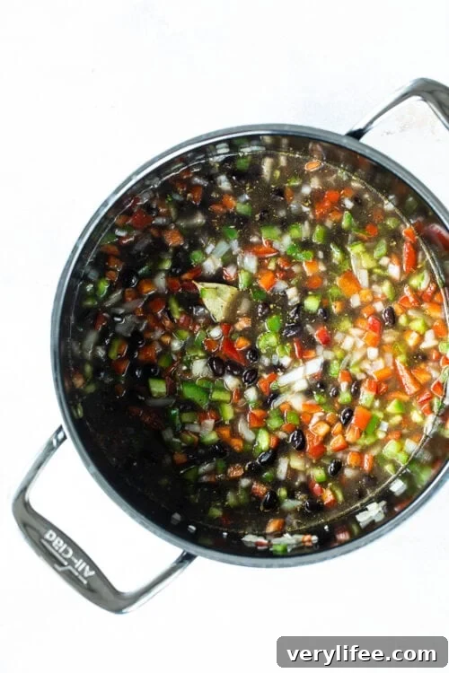 Cuban Congri Rice with Black Beans 5 sauted veggies for rice and beans
