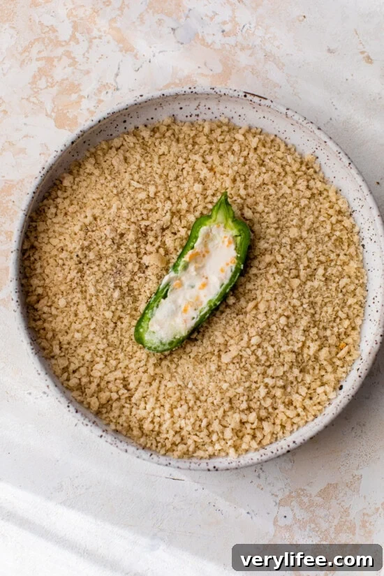 breading peppers