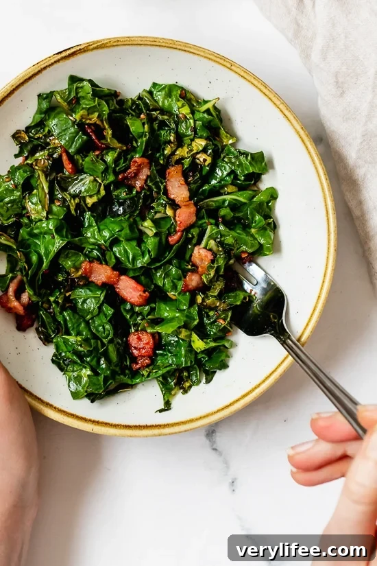 Sauteed Collard Greens with Bacon