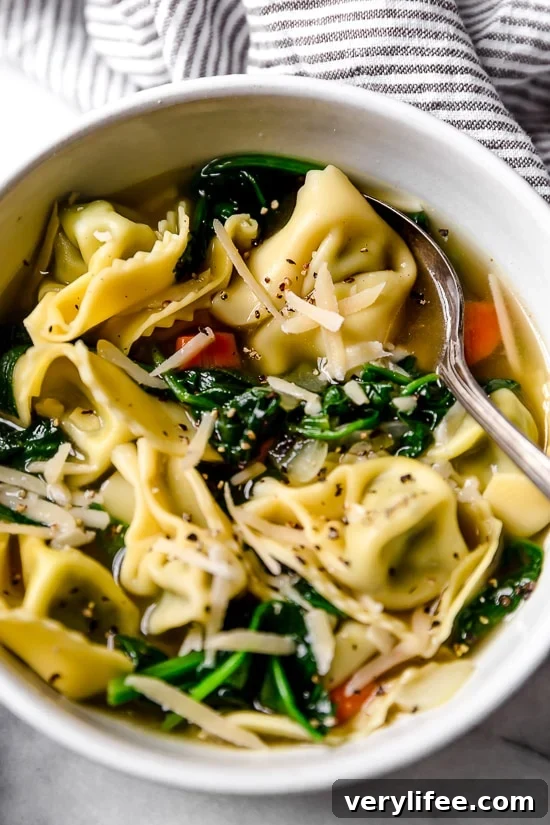 Creamy Spinach Tortellini Soup Recipe 10 Photo of Spinach Tortellini Soup