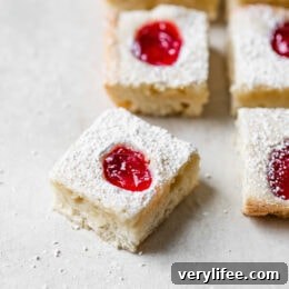 Strawberry Squares - finished dessert