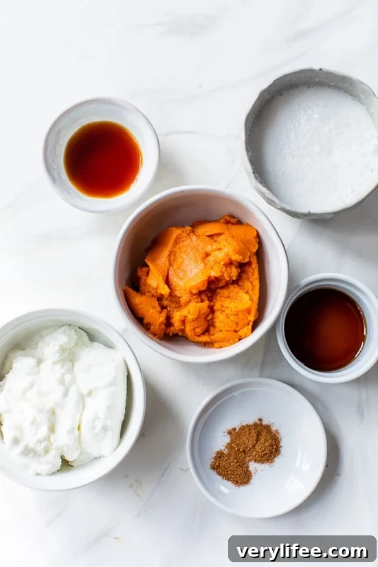 Pumpkin Smoothie Ingredients