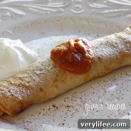 Pumpkin Spice Crepes Recipe with Pumpkin Butter 2 Pumpkin Spiced Crepes