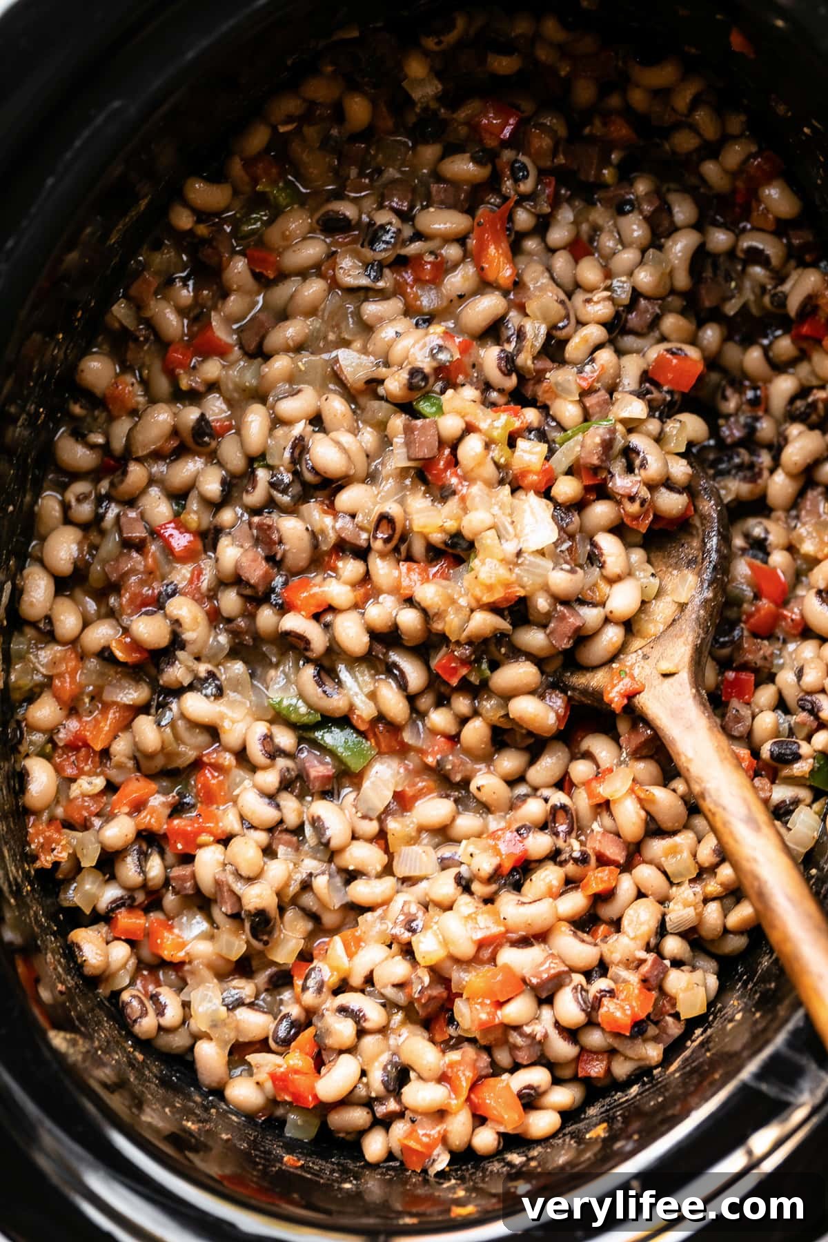 Slow Cooker Ham and Black-Eyed Peas 8 Slow Cooker Black Eyed Peas with Ham