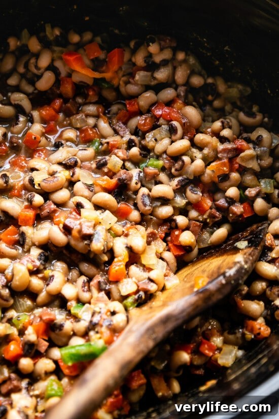 Slow Cooker Ham and Black-Eyed Peas 7 Slow Cooker Black Eye Peas