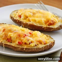 Western Omelet Breakfast Potato Skins
