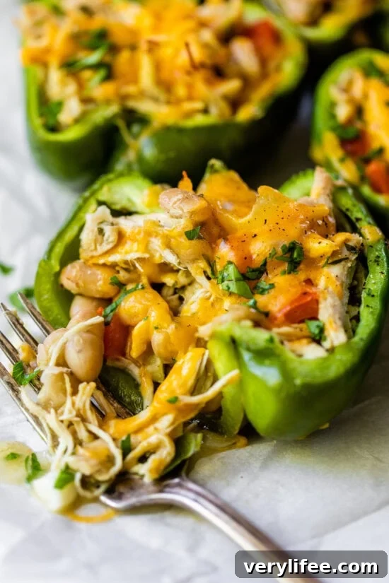 Chicken and White Bean Stuffed Peppers 7 Chicken and White Bean Stuffed Peppers