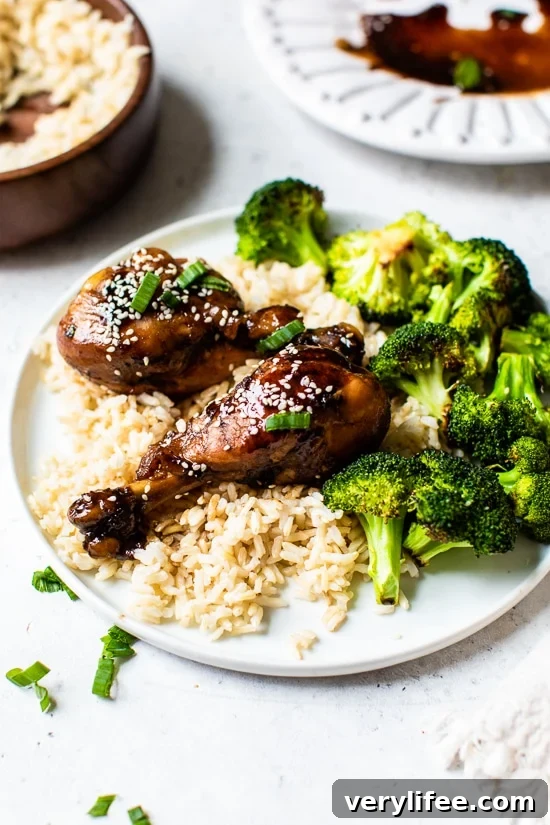 Sticky Asian Glazed Chicken Drumsticks Recipe 3 Asian Glazed Drumsticks cooking