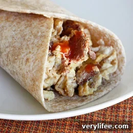 Chorizo and Egg White Breakfast Burrito