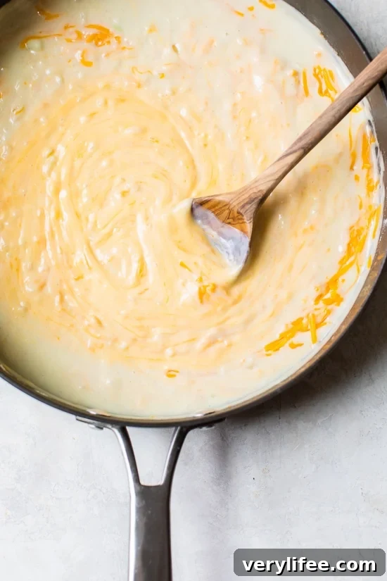 Make the cheese sauce