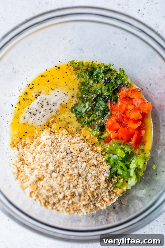 Combine ingredients Crab cake seasonings combined in a bowl.