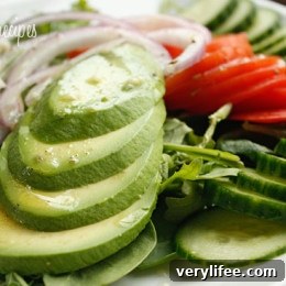 Avocado salad with citrus vinaigrette